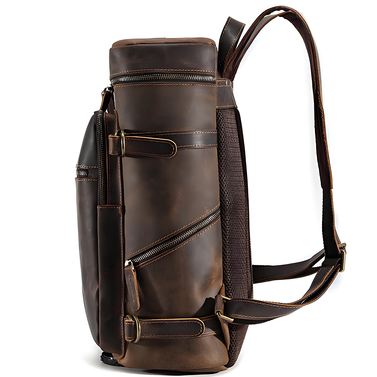 Genuine Leather Vintage Laptop Backpack for Travel 7