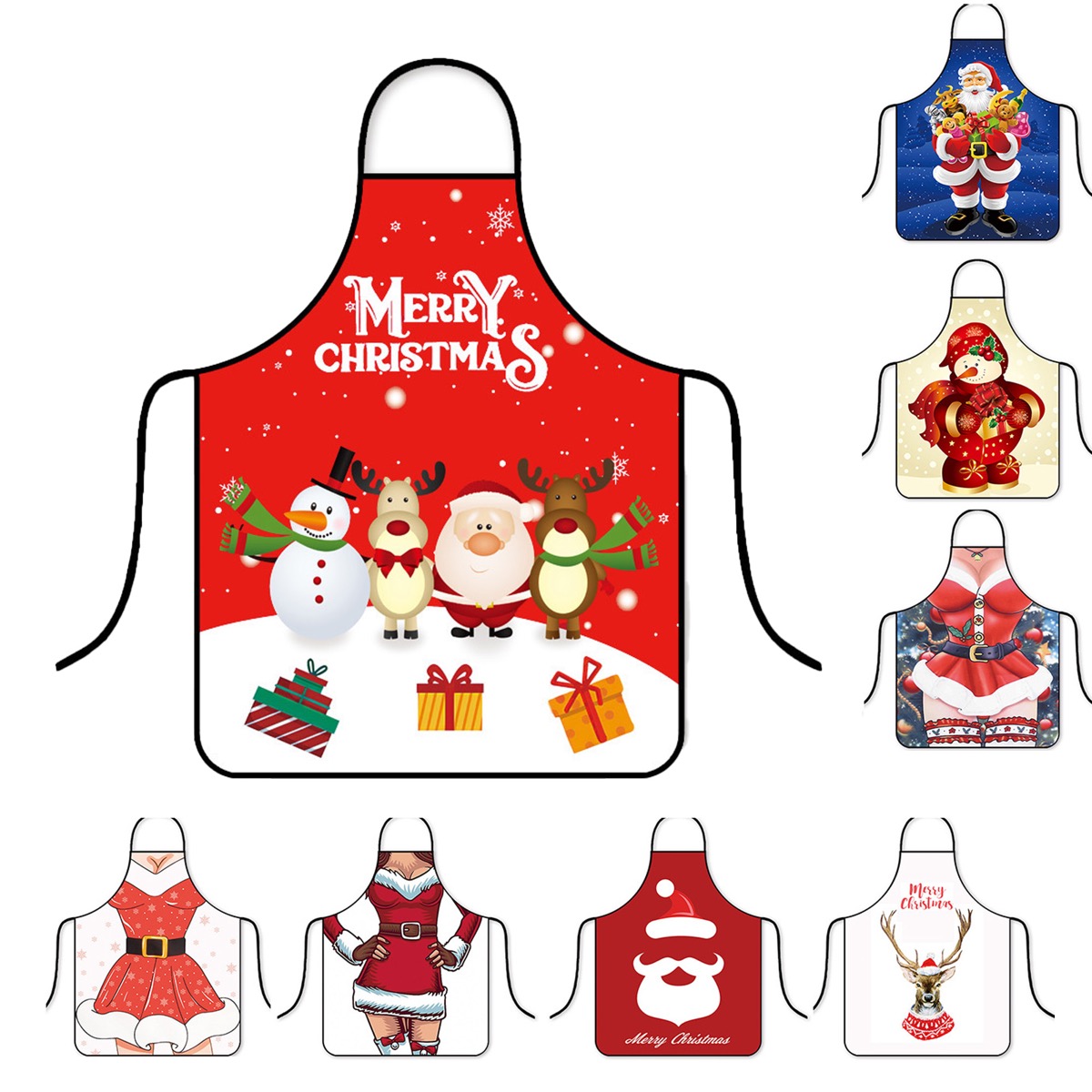 Custom Waterproof Christmas Apron for Holiday Cooking and Gifts 2