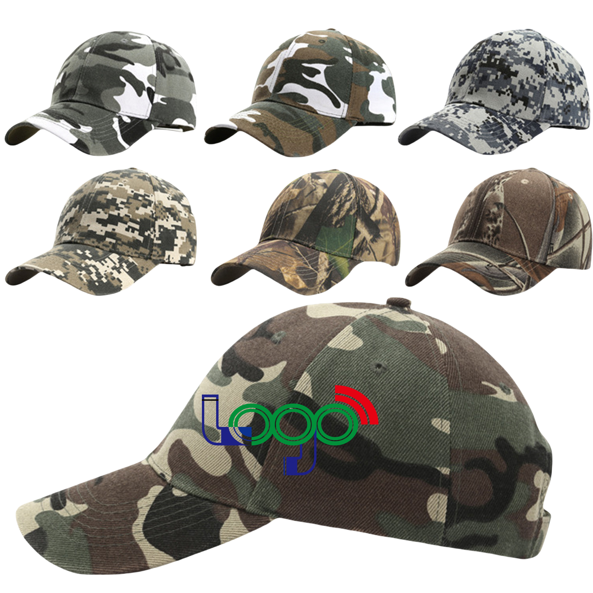 Cotton Camouflage Baseball Cap MOQ20 2