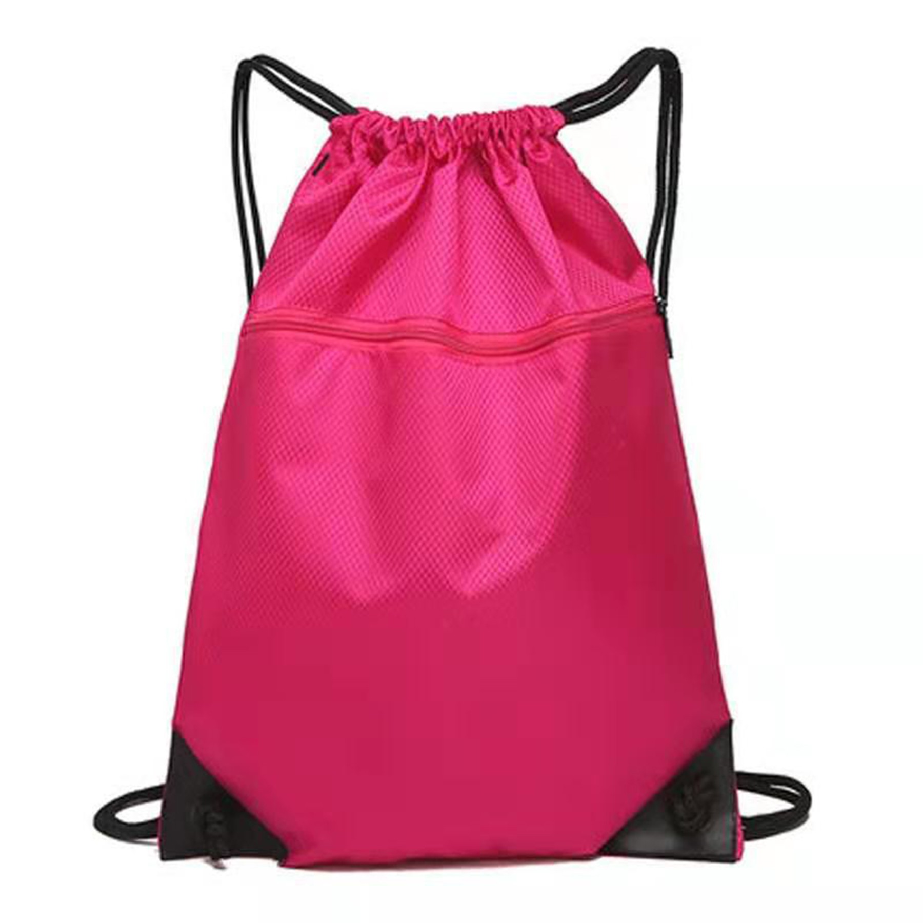Drawstring Backpack with Front Zipper Pocket 6