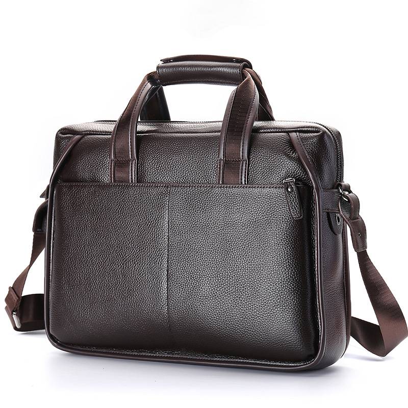 Genuine Leather Messenger Briefcase Bag 7