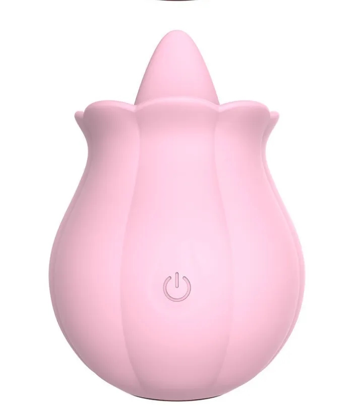 2025 New Rose Vibrator for Women with 10 Speeds Tongue Licking Motion Adult Toy 2