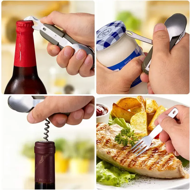 Foldable Camping Cutlery Set 2