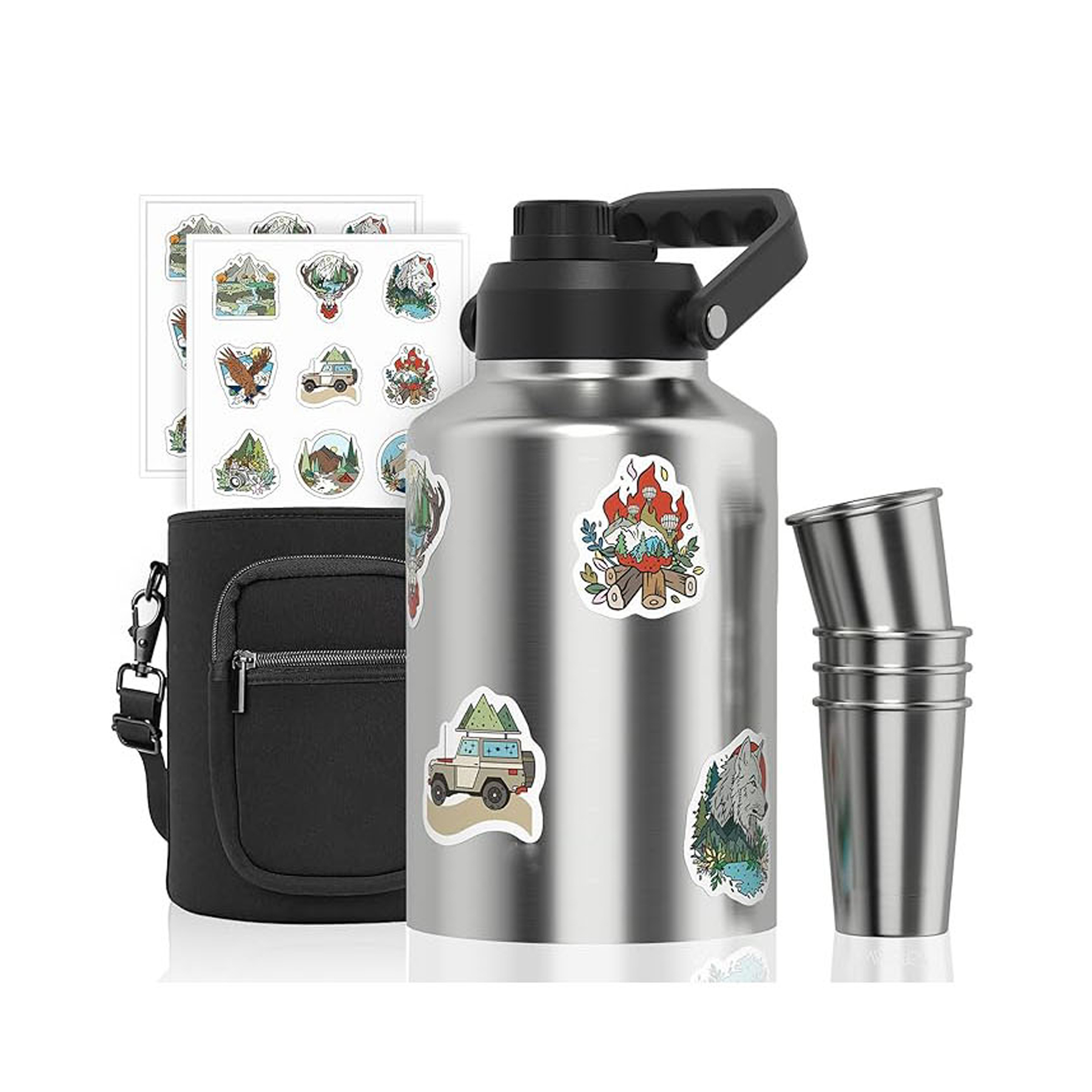128oz Stainless Steel Water Jug 1