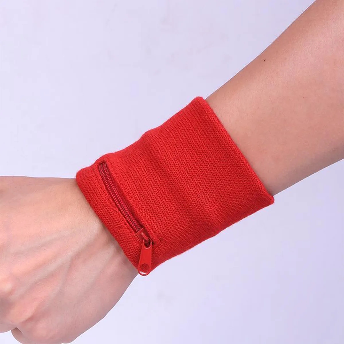 Sports Wrist Zipper Sweatband Wallet Pouch Bag 2