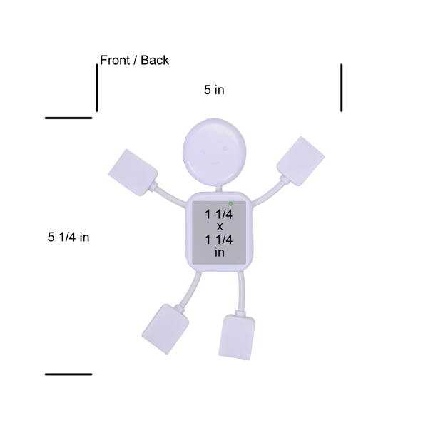 Man Shape 4 Port USB Hub 3