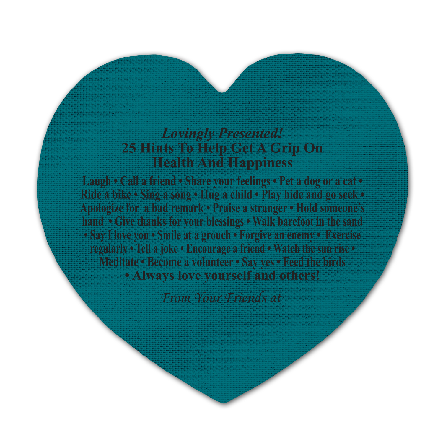 Health & Happiness Heart Jar Opener 16