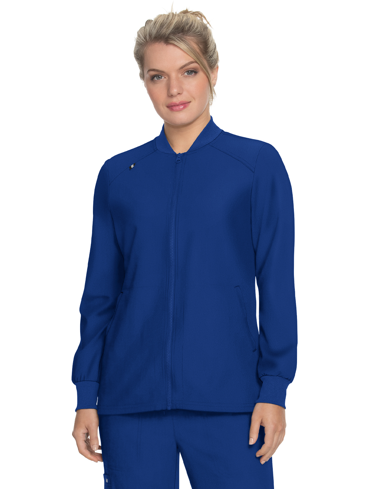 koi - Next Gen - Women's Four-Pocket Zipper Front Stretch Always in Motion Jacket 36