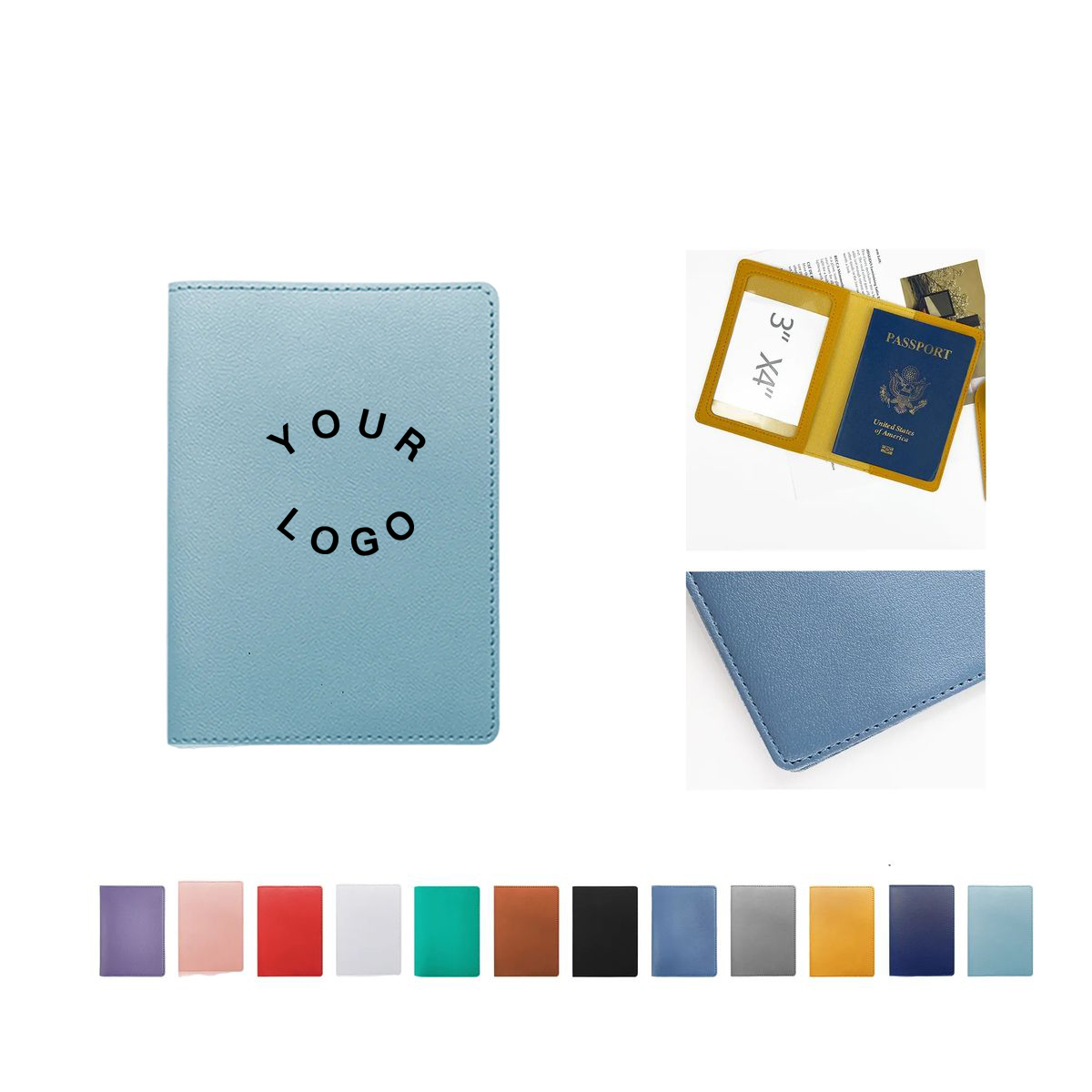 PU Passport Holder Compact and Durable 2