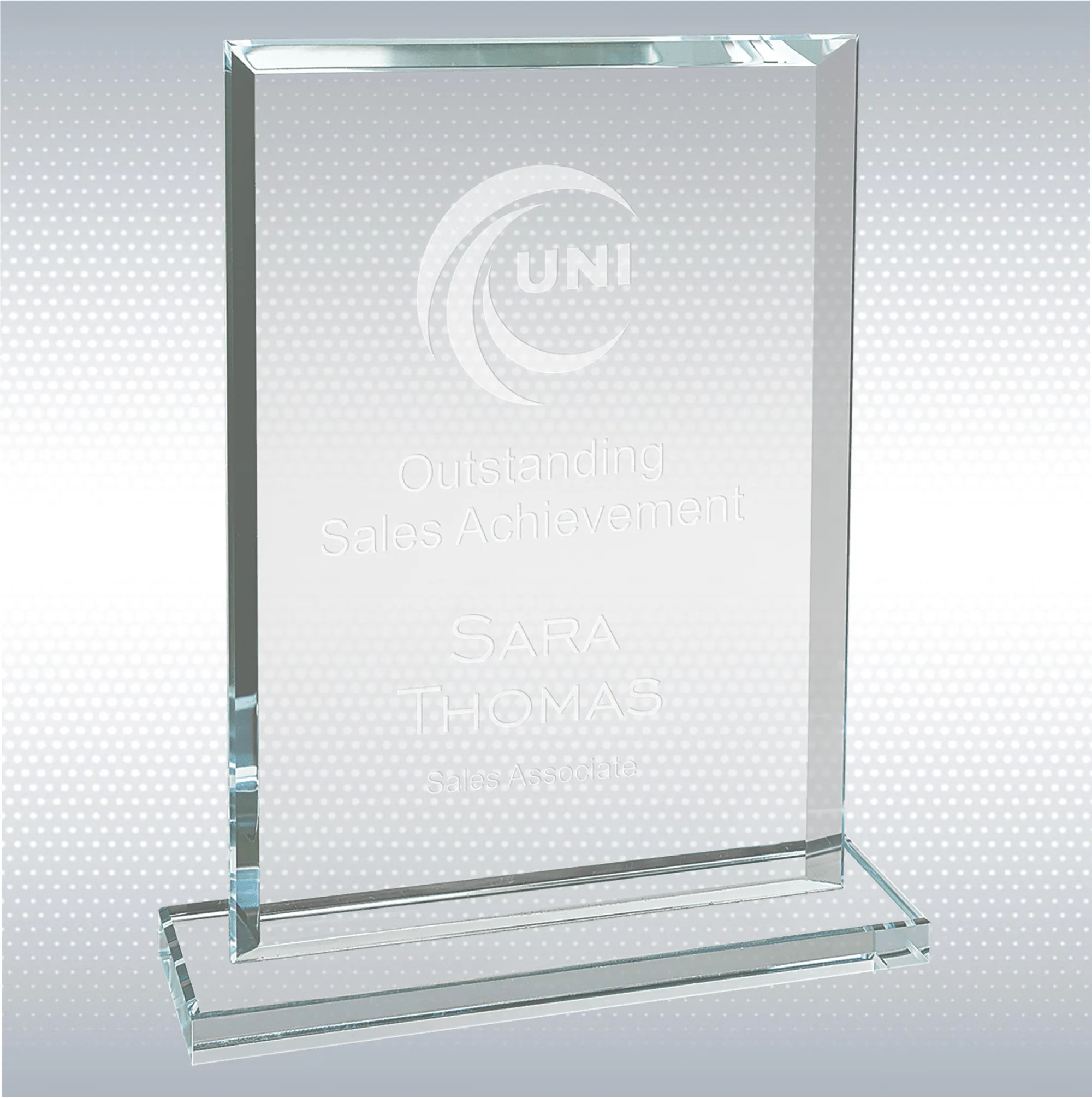 Rectangle Clear Glass Award 2