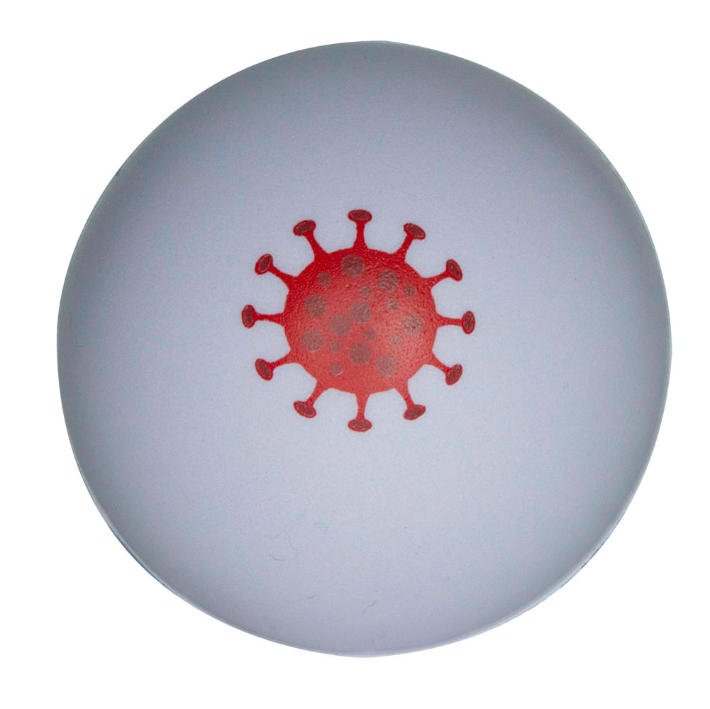 COVID-19 White Stress Ball 1