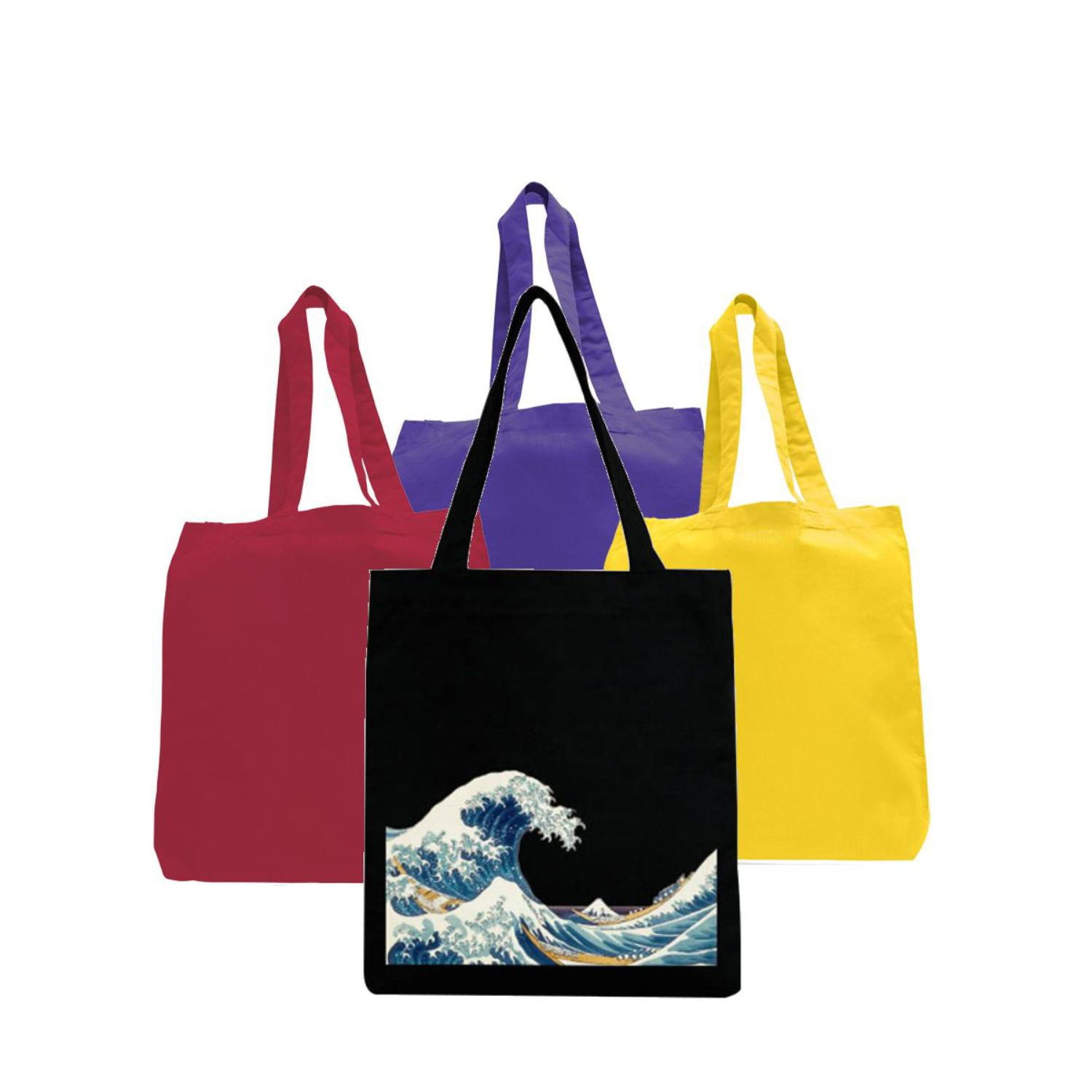 6 oz Cotton Canvas Tote Bag W/ Gusset (15" X 16" X 3") 2