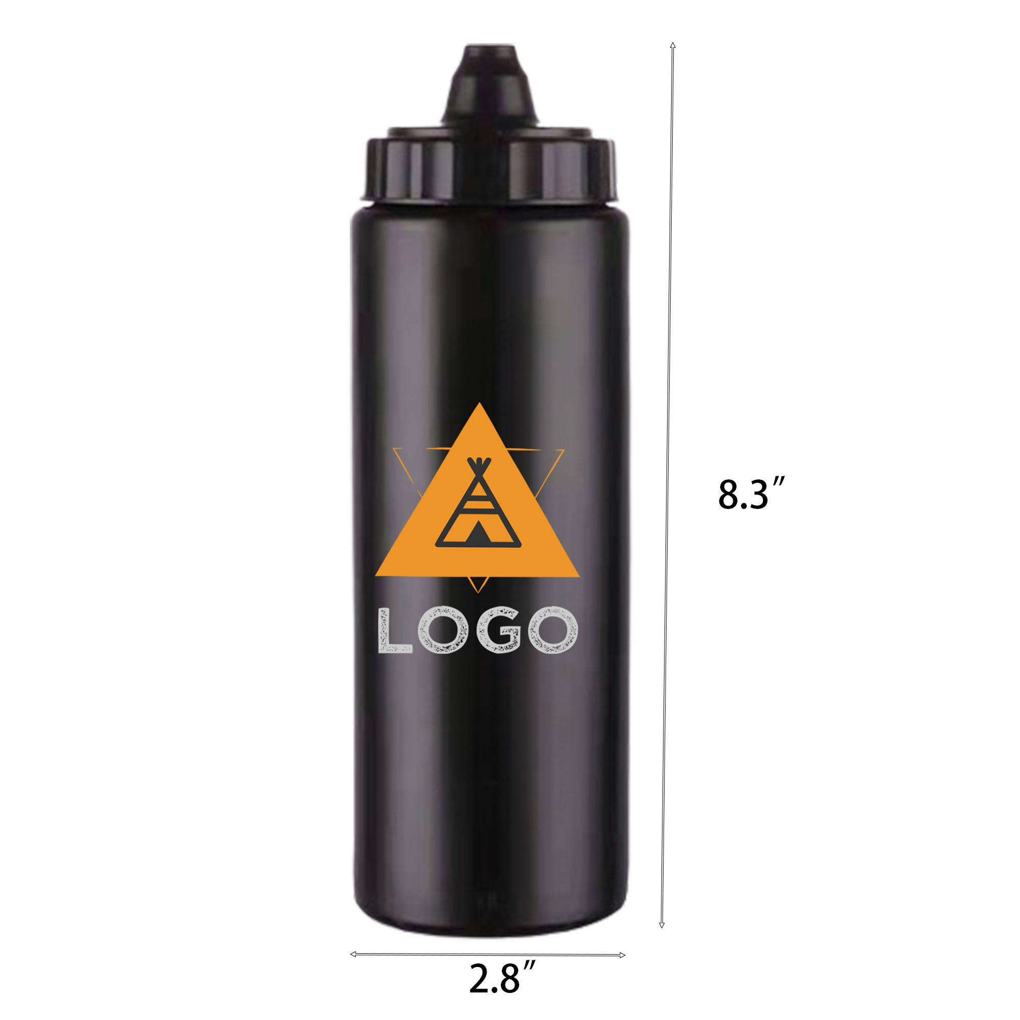 MOQ 50 Personalized Plastic Sports Water Bottle for Outdoor Use 2