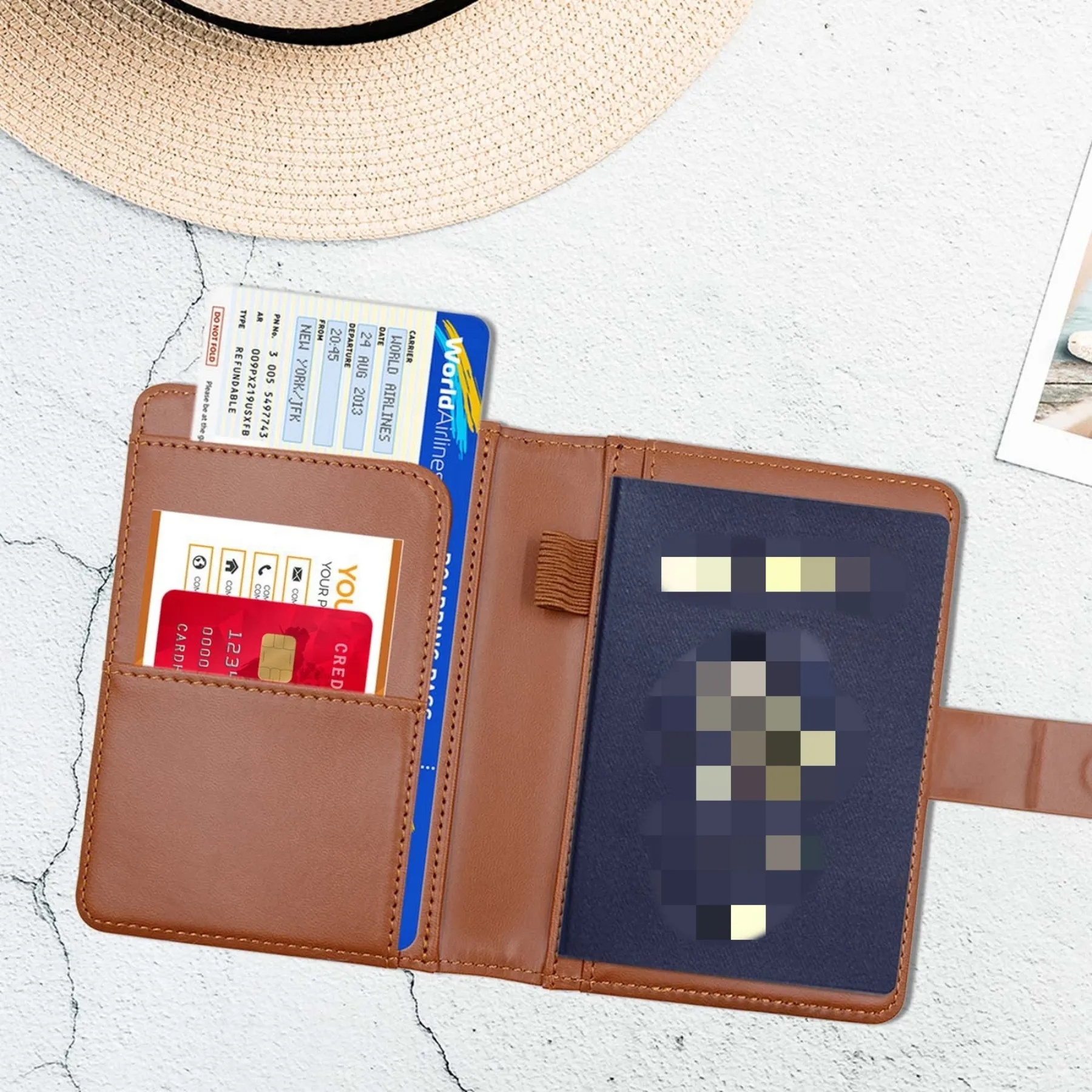Premium Leather Passport Holder Covers Case 6