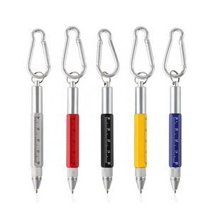 Multi Function 6-In-1 Tool Stylus Twist Pen With Key Chain 2