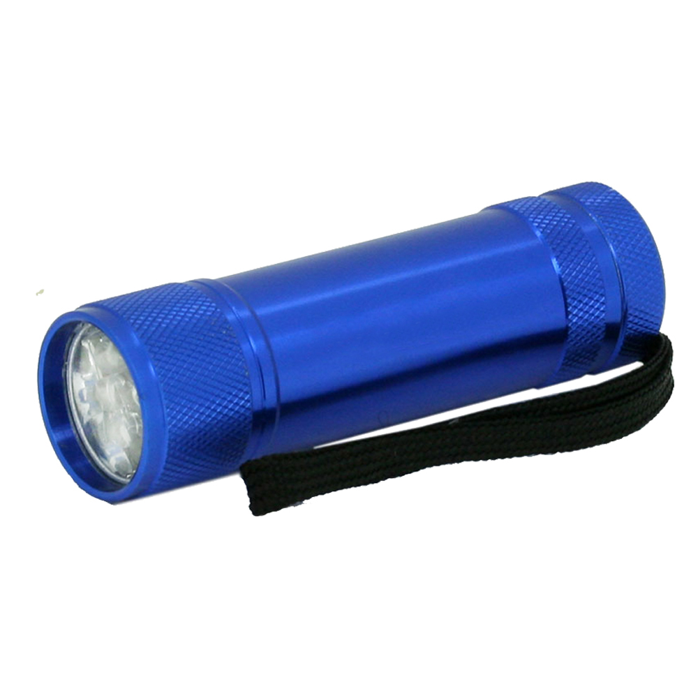 Metal 9 LED Flashlight 4