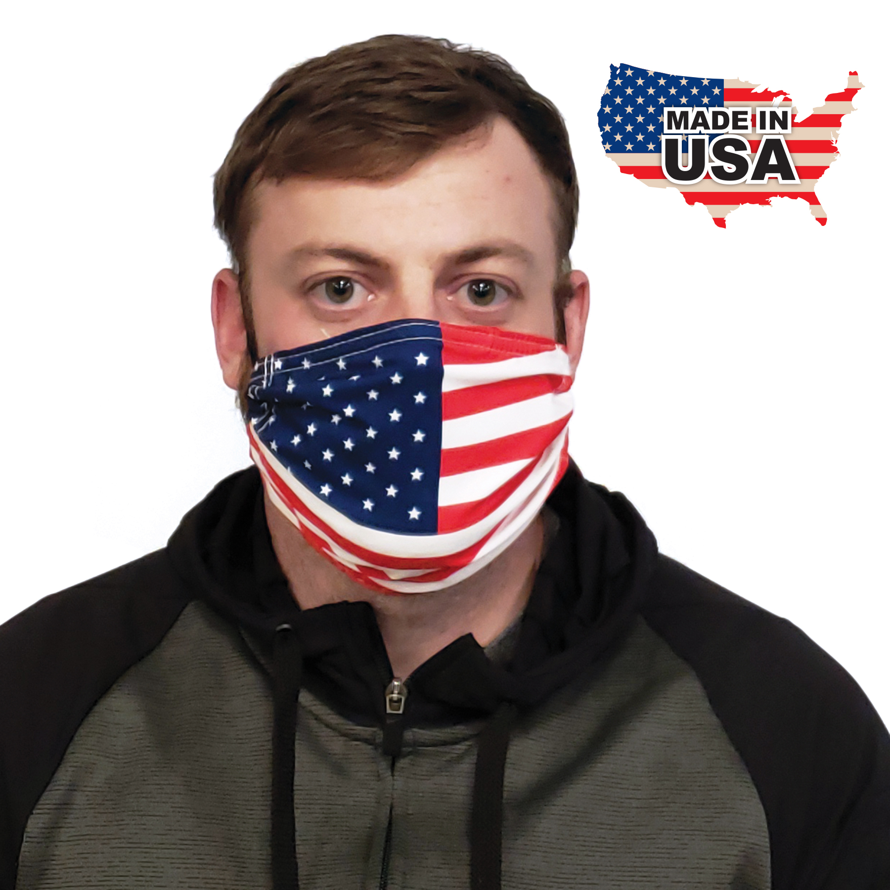 Premium Black Fabric Face Mask 3