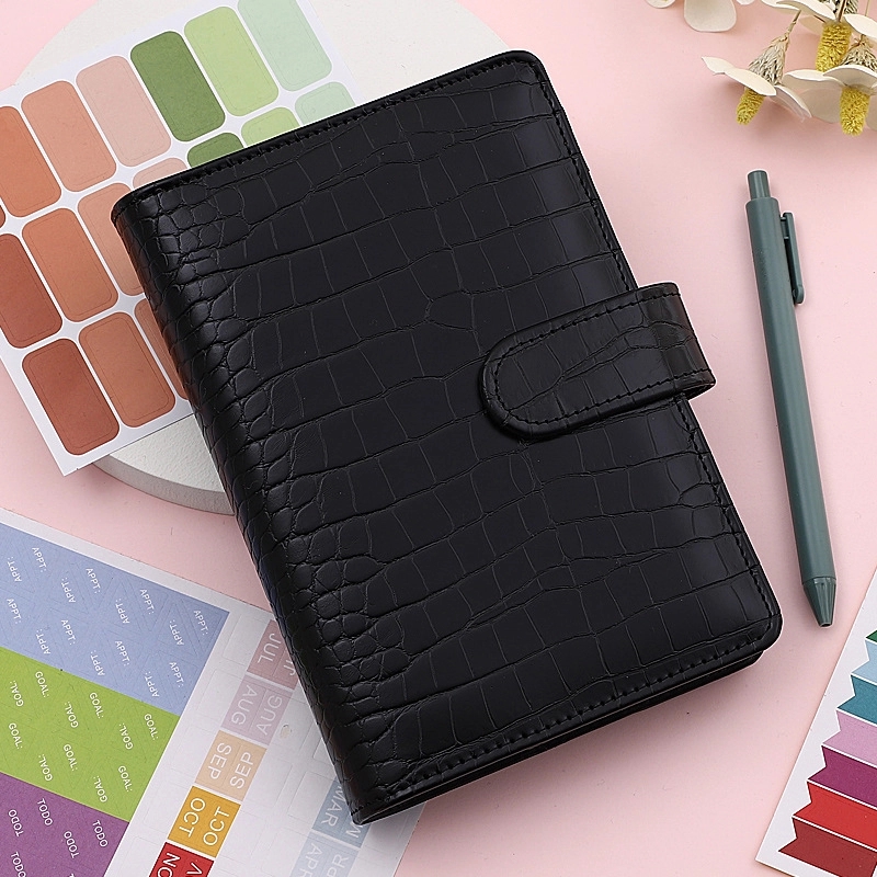 PU Leather A6 Budget Planner Binder Notebook 8