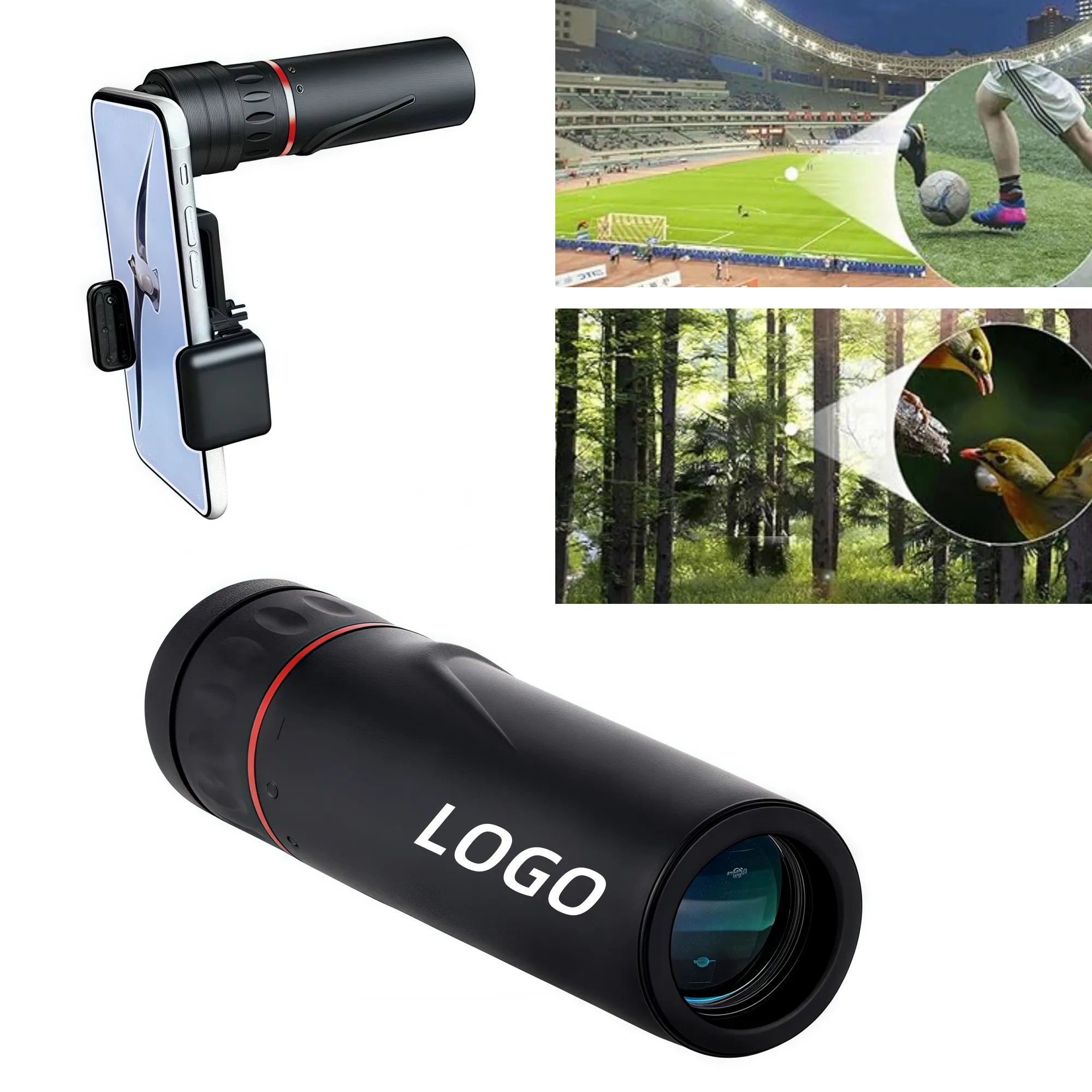 2000 x 24 Monocular Focus Optics Mini Telescope With Bracket 1