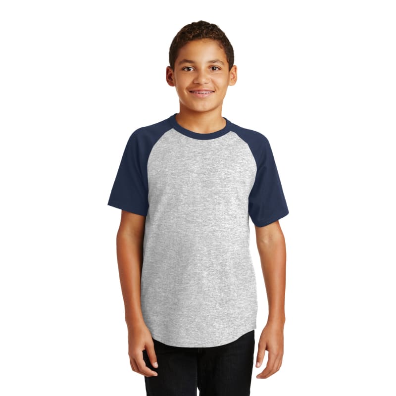 Sport-Tek Youth Short Sleeve Colorblock Raglan Jersey. 23