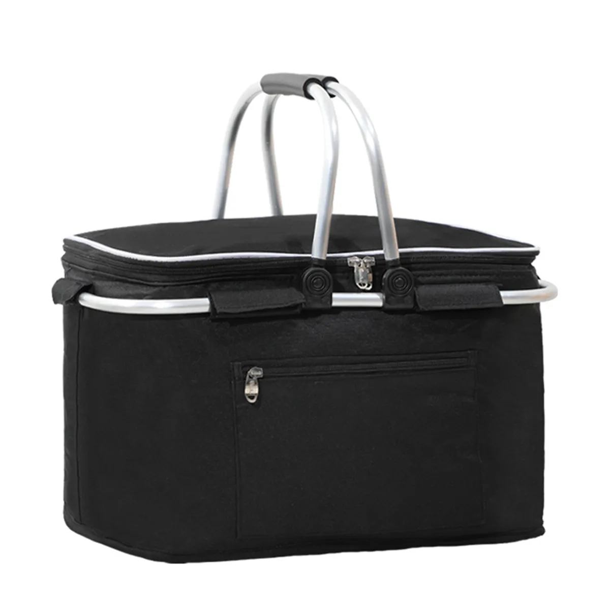 Collapsible Foldable Insulated Picnic Shopping Tote Basket 4