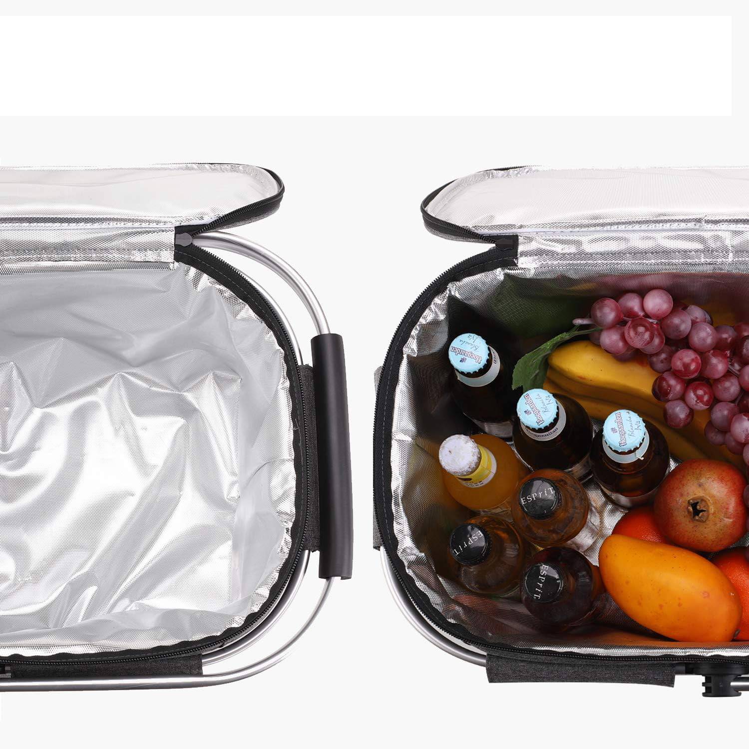 30L Oxford Foldable Insulated Picnic Cooler Bag 1