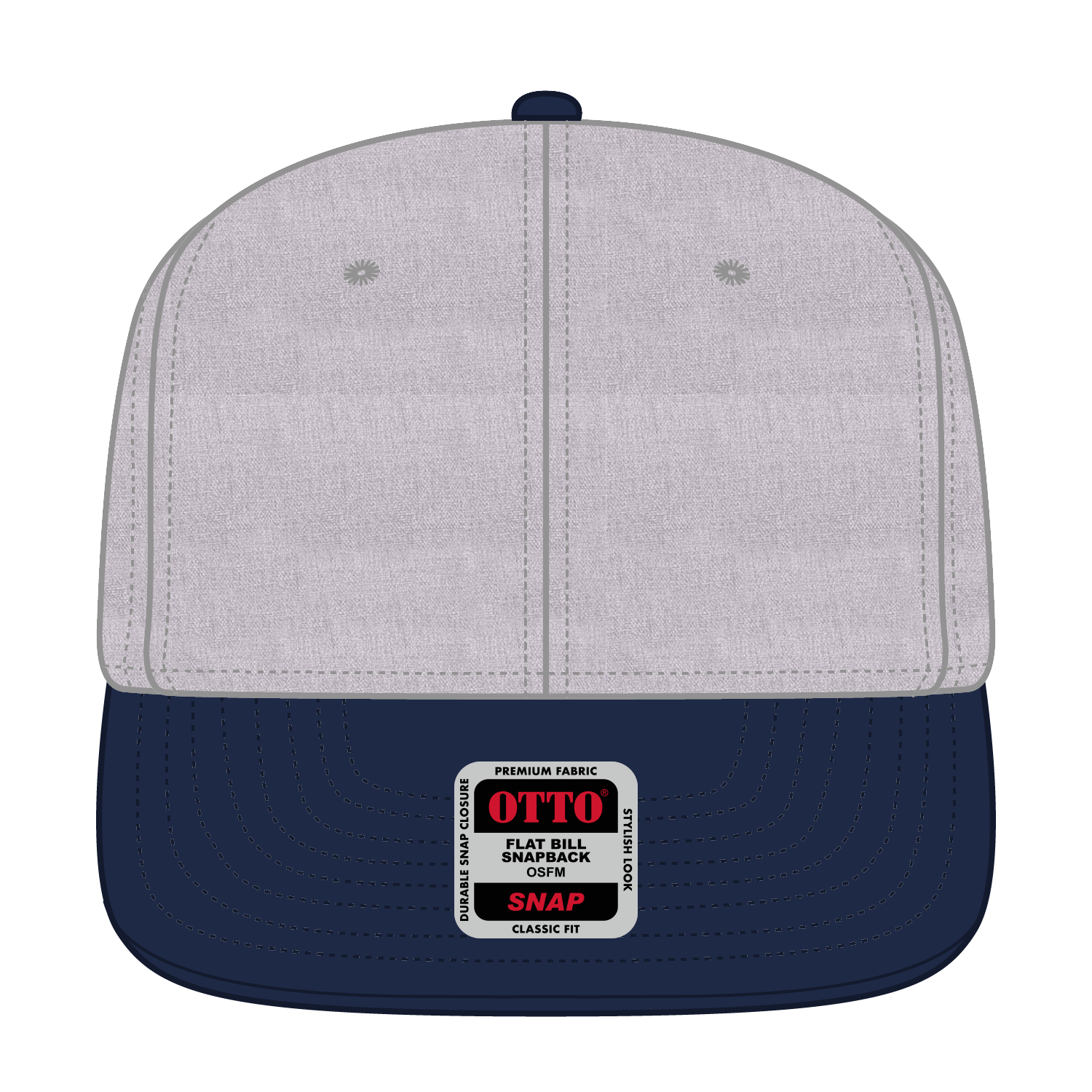 OTTO CAP® OTTO SNAP 6 Panel Pro Style Snapback Hat 69