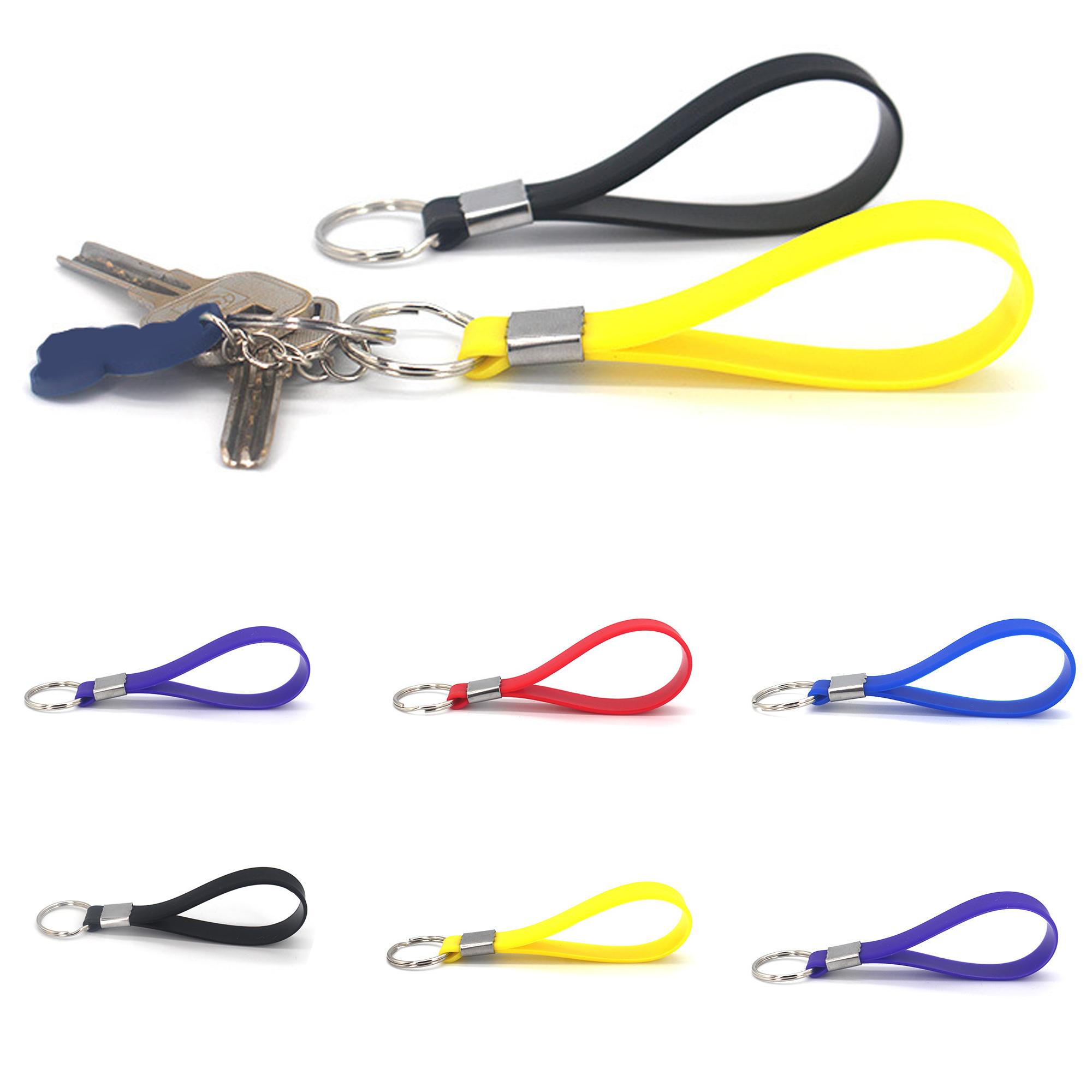 Custom Silicone Keychain Ring 2