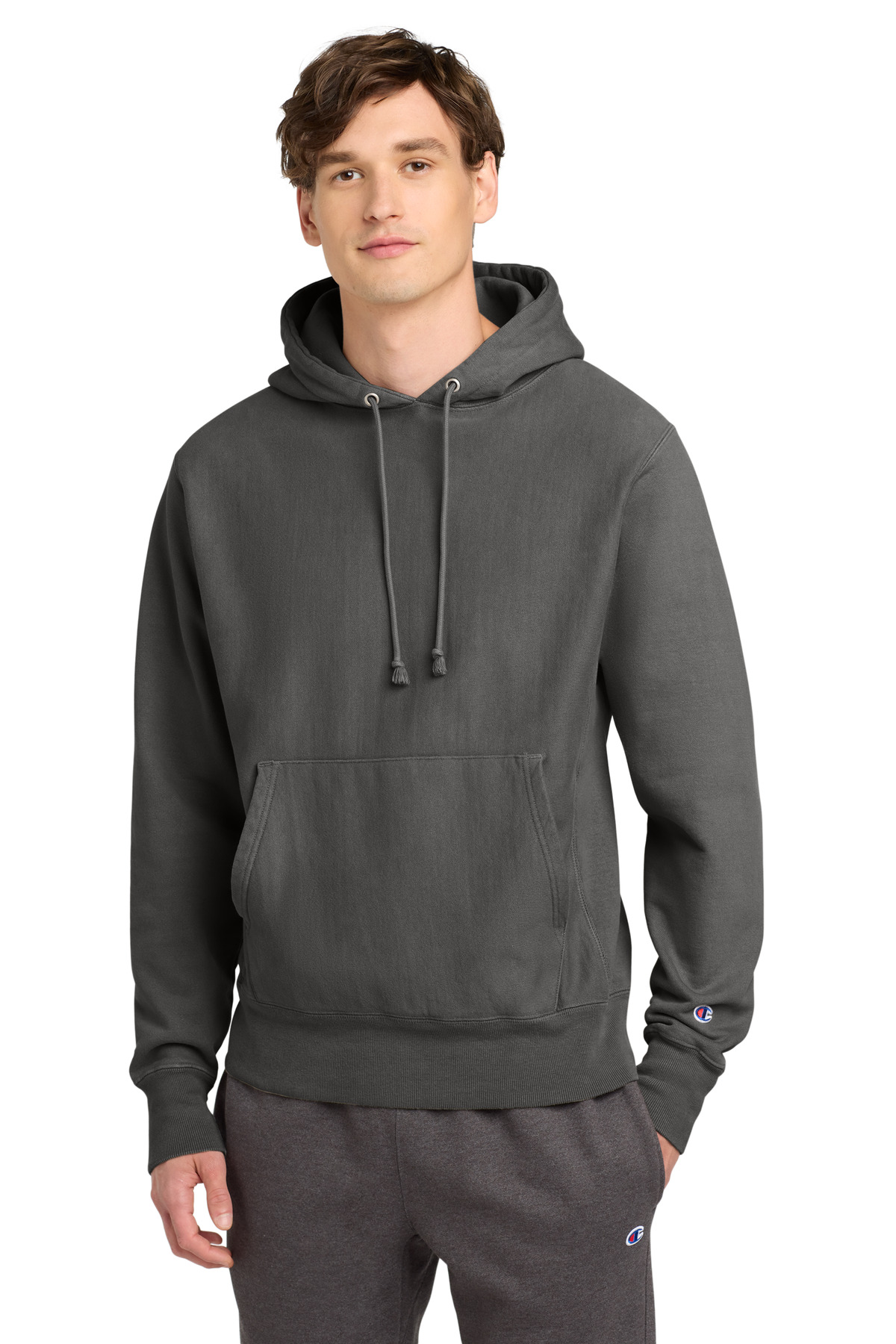 Champion Reverse Weave Garment-Dyed Hooded Sweatshirt. GDS101 62