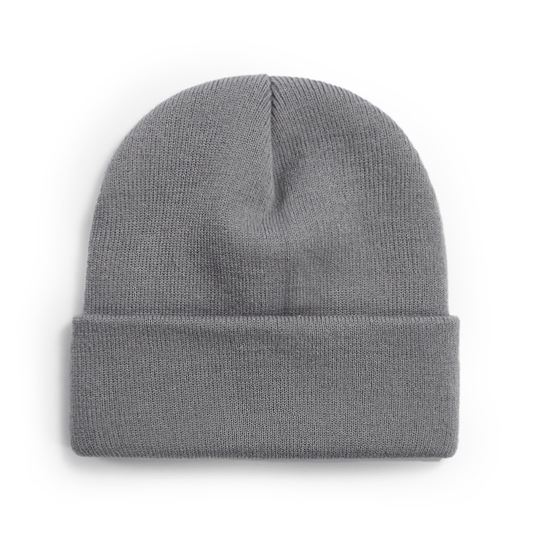 Classic Plain Knit Cuffed Beanie 11