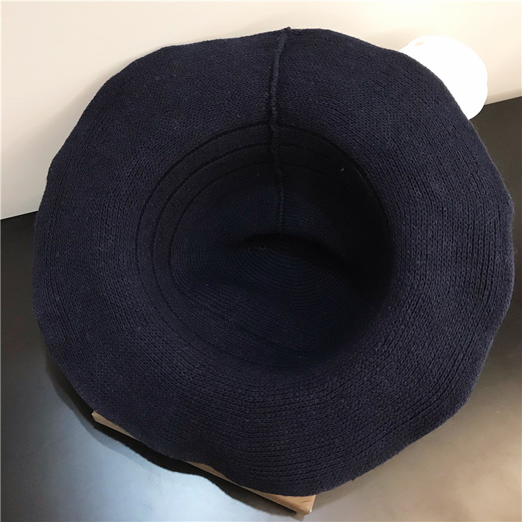 Knitted Wool Hat With Large Brim 8