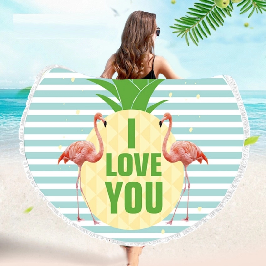 Custom Round Beach Towel 1