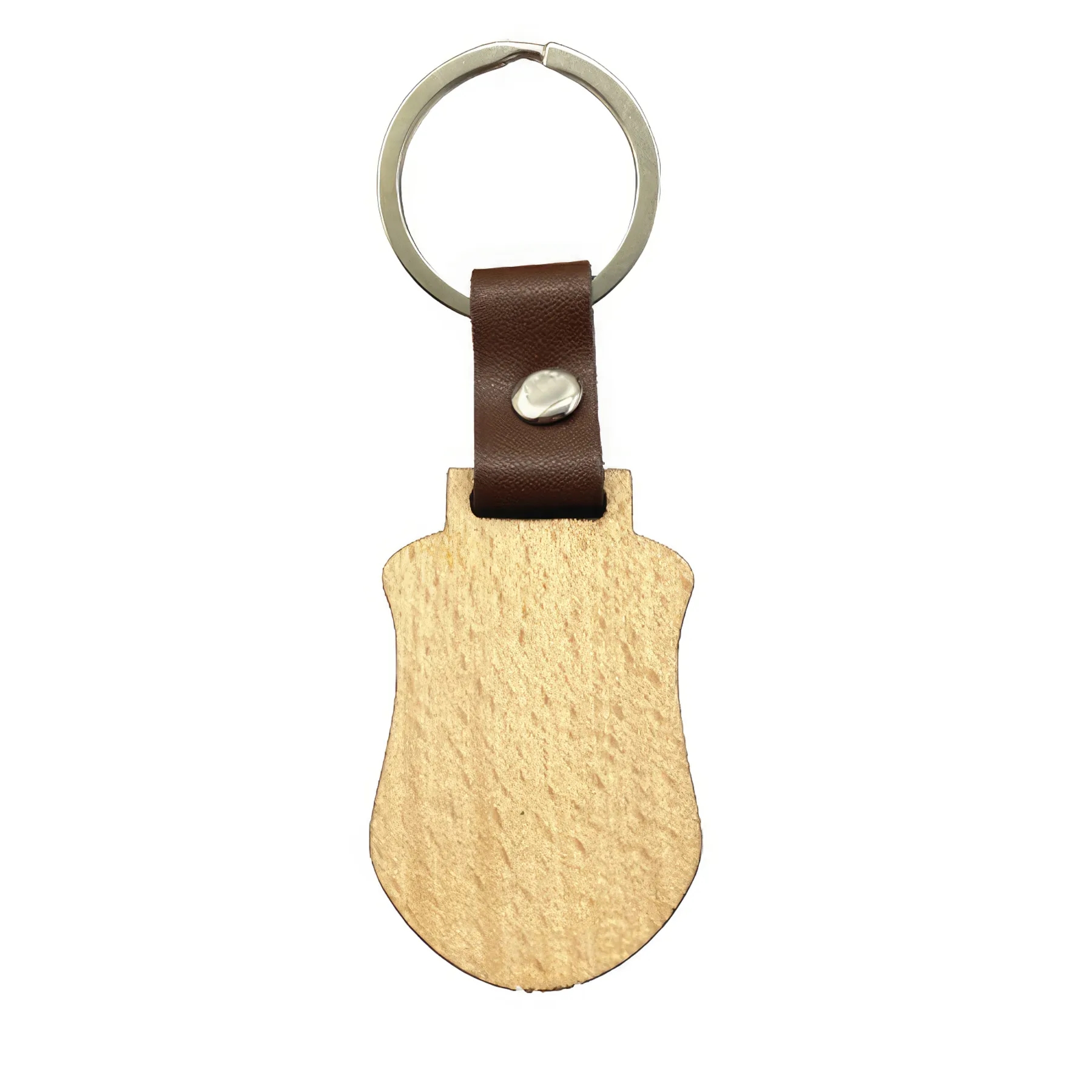 Creative Leather Wood Keychain 2