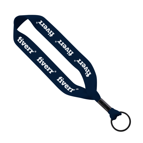 3/4" Polyester Key Chain with Crimp Split Ring 2