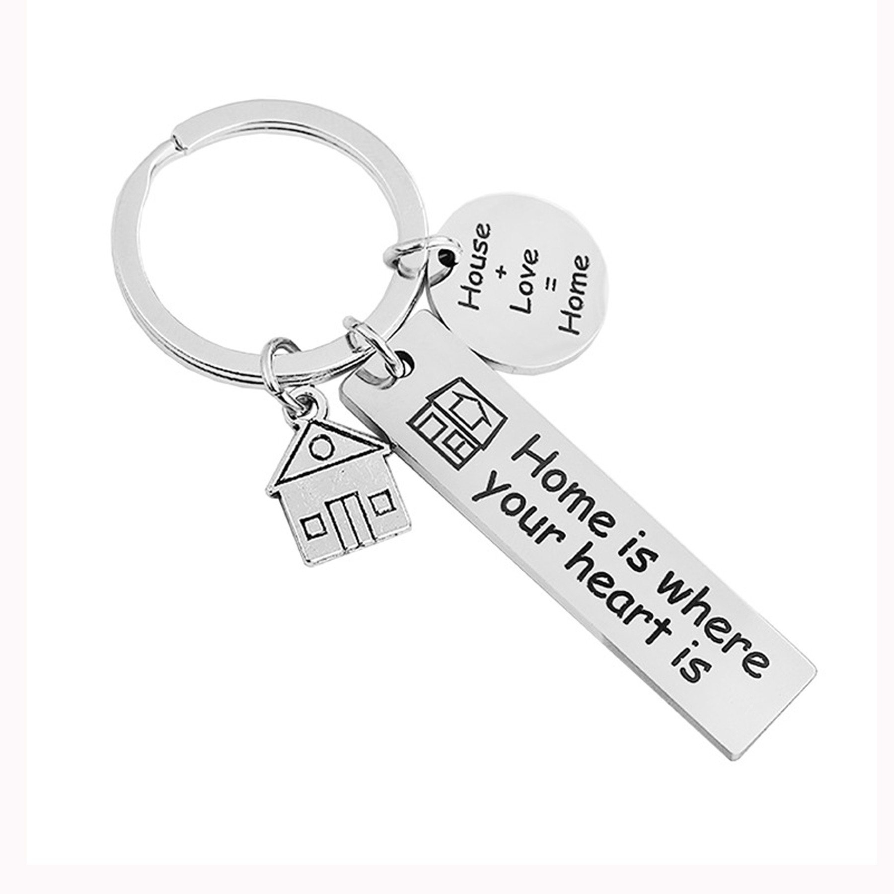 Keychain with 3 charms 1