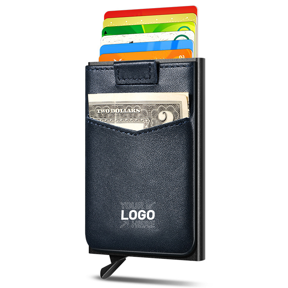 Leather Lining Rfid Blocking Credit Card Holder 2