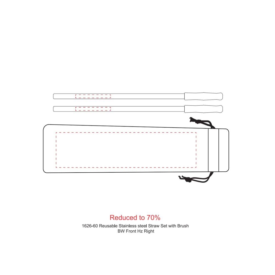 Reusable Stainless steel Straw Set with Brush 9