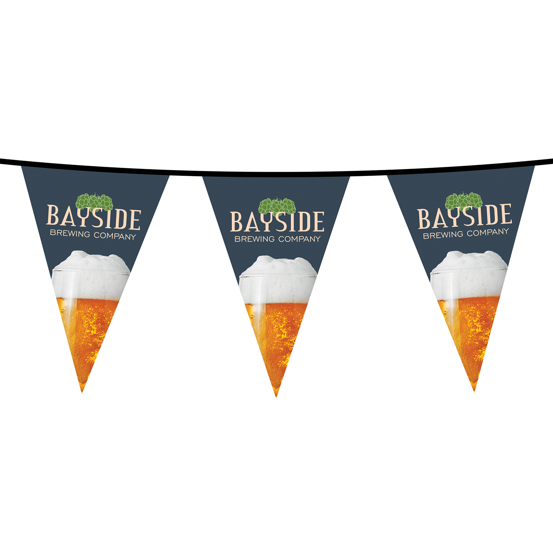 15' PVC Triangular Pennant Strings 5