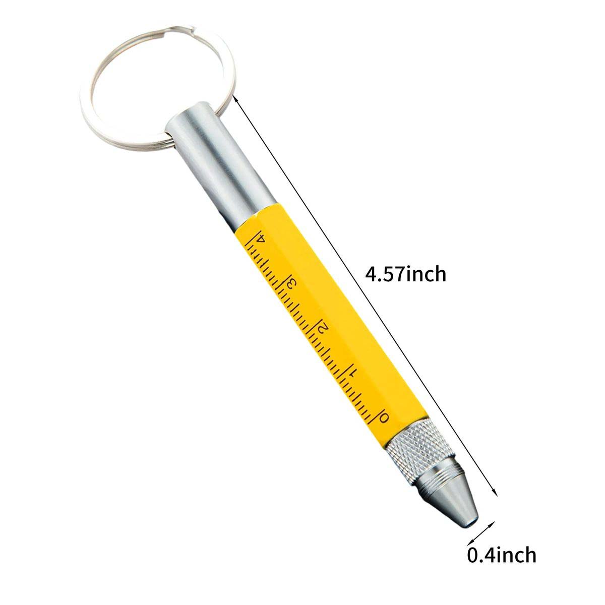 6 in 1 Multi Tool Pen with Keychain Attachment 2