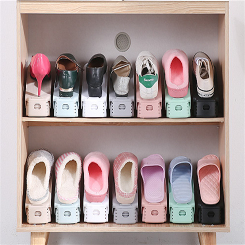 Double plastic shoe rack 3