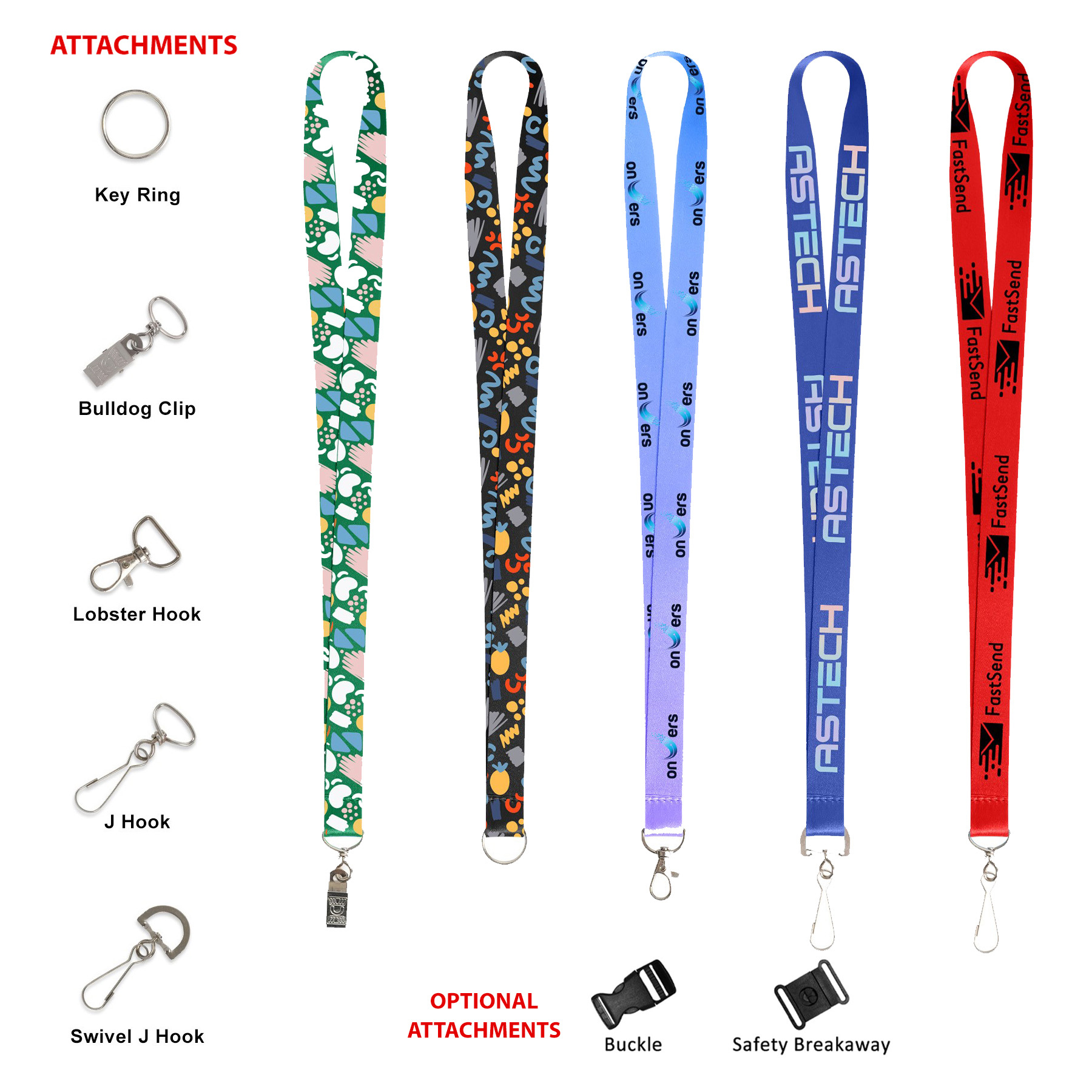 3/4" Full Color Dye Sublimated Lanyard 8