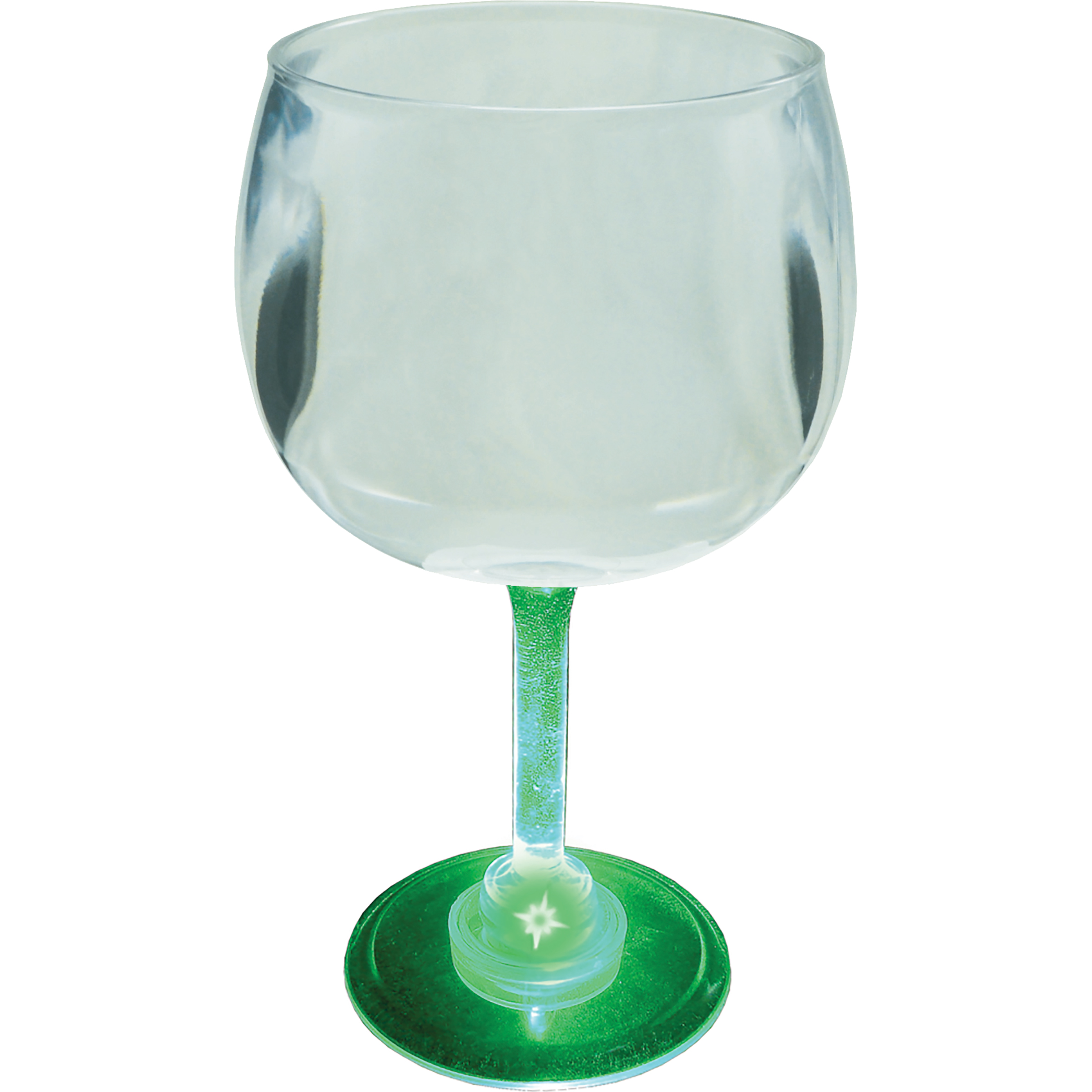 12oz Light Up Standard Stem Plastic Wine Goblet 16