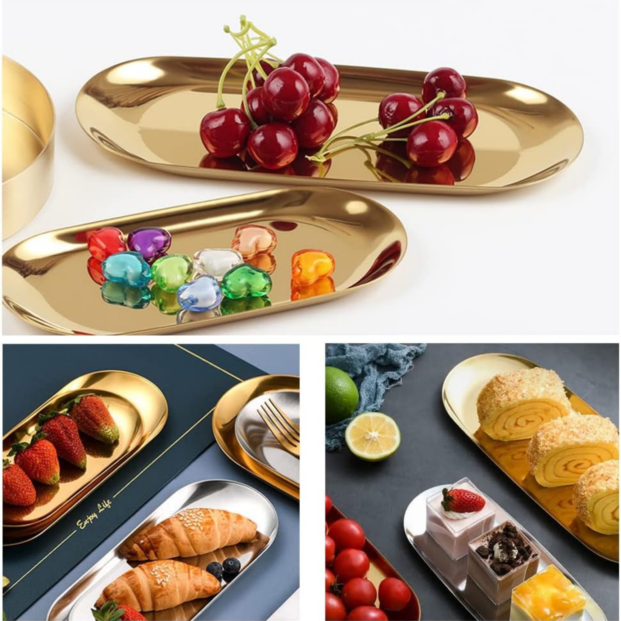 Stainless Steel Decorative Tray 4