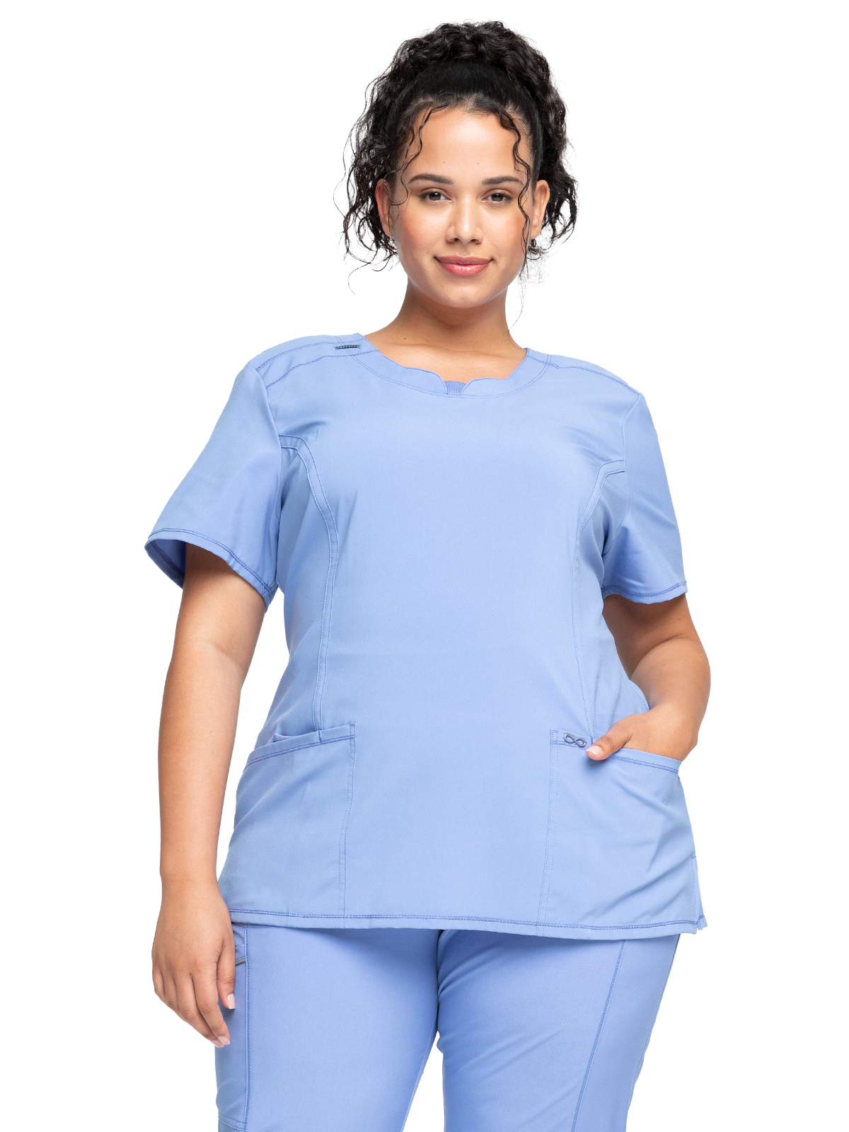 Infinity - Women's 3-Pocket Round Neck Top 19