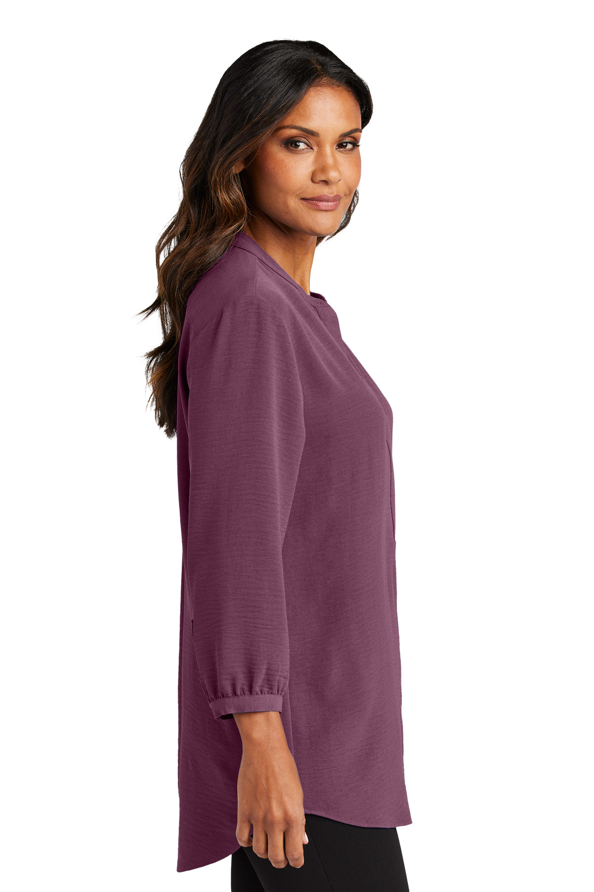 Port Authority Women's 3/4-Sleeve Textured Crepe Tunic LW713 11
