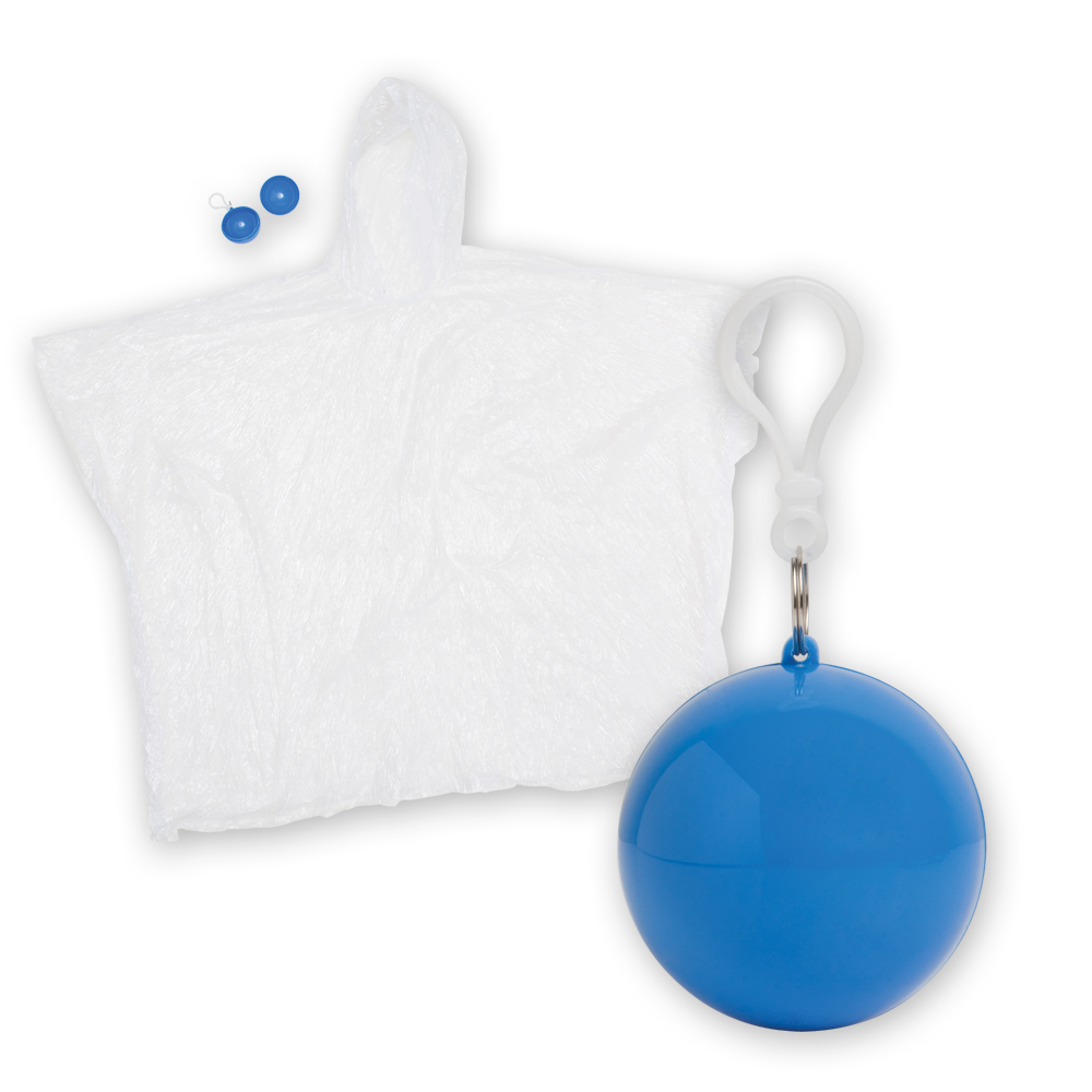 Rain Poncho in Ball Keychain 4