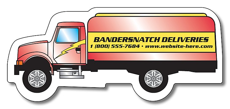 Magnet - Oil Tanker Truck Shape (3.72x1.625) - 30 mil 1