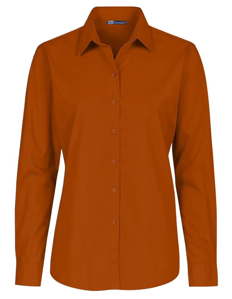 Ladies' L/S Value Poplin Shirt 22