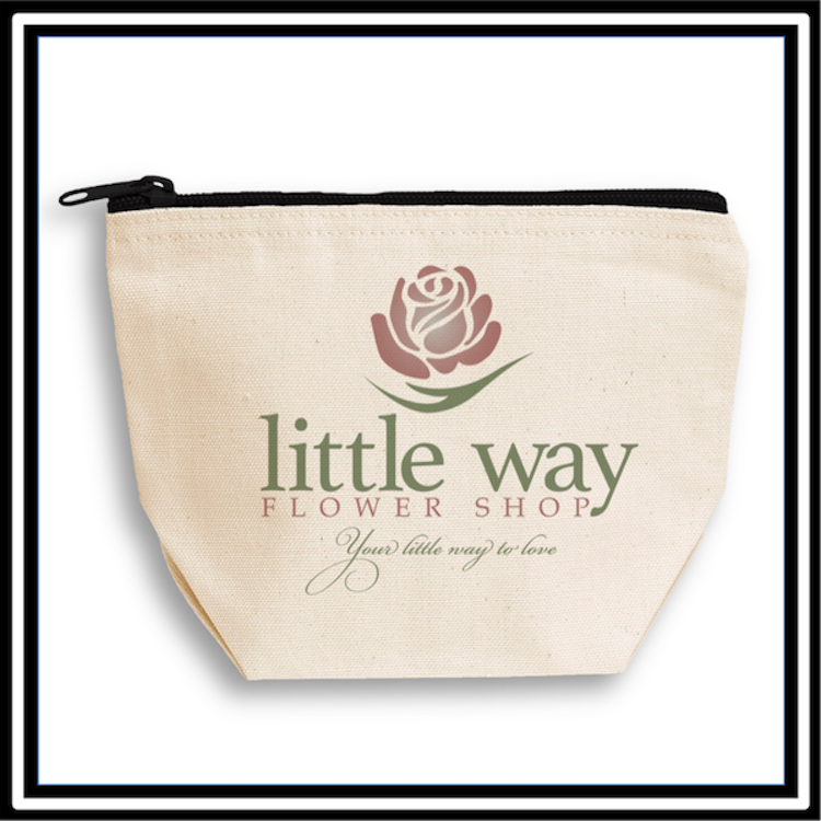 Canvas Libby Lu Pouch with Black Zipper 5