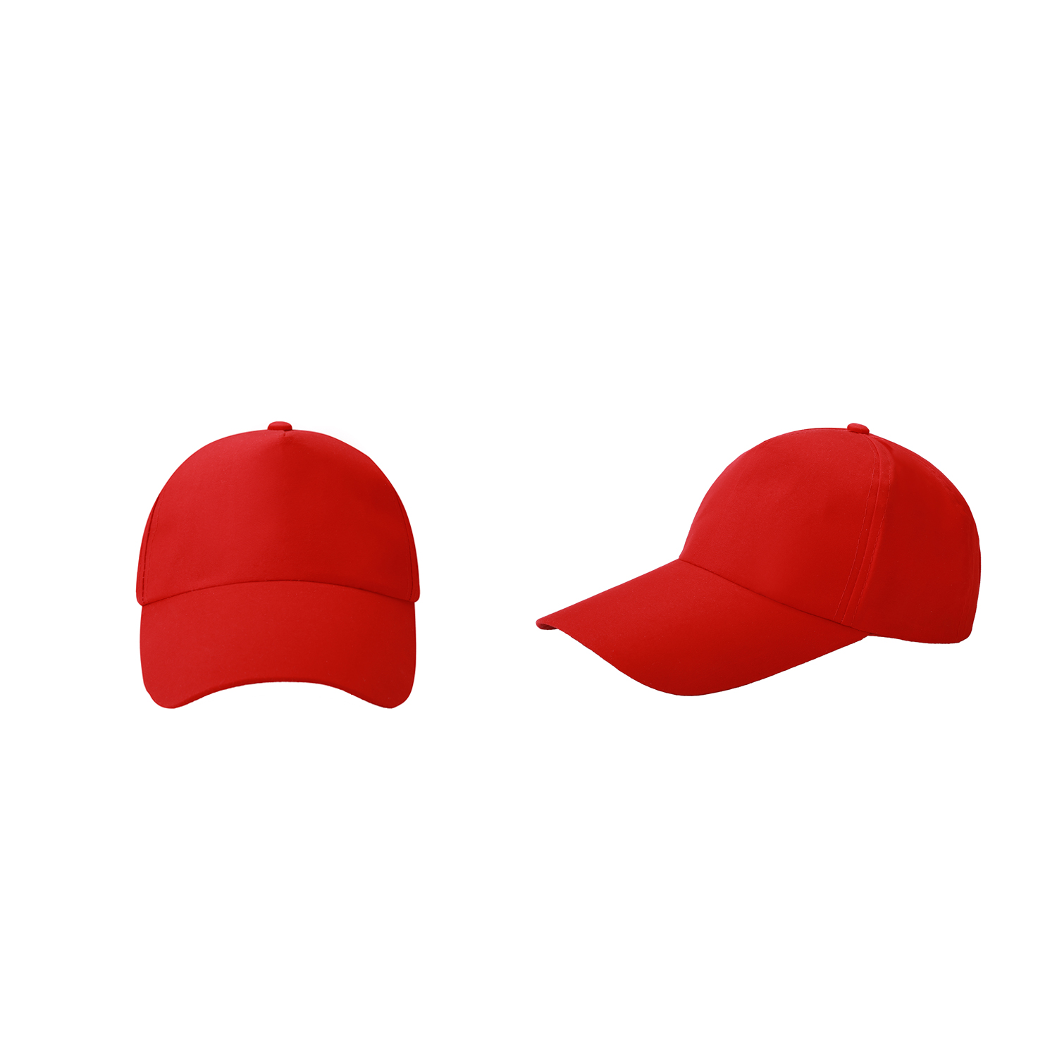Stock Solid Color Poly Peach Skin 5 Panel Cap w/Velcro Back Fastener 7